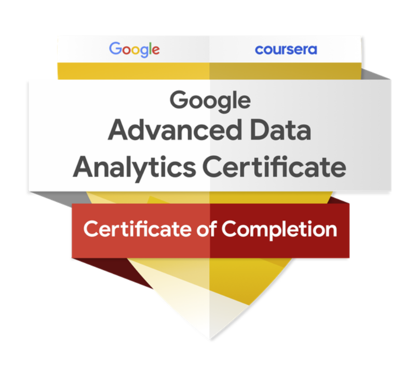 Google Advanced Data Analytics Professional Certificate